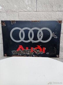 Audi stará  smaltovaná cedule  40x25 cm