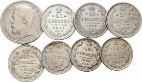 mince stříbro carské Rusko