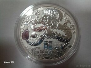 Stříbrná mince 1 Oz - Rok Draka 2024 - AUSTRÁLIE - 1