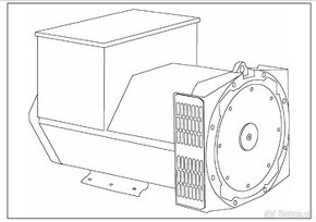 STAMFORD 3-fázový průmyslový generator s AVR  o výkonu 25kW