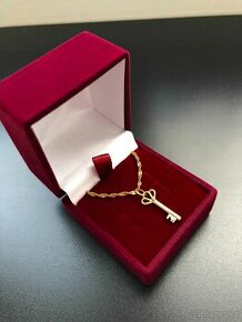Zlatý náhrdelník s klíčkem - 585 14ti karátové zlato - 1