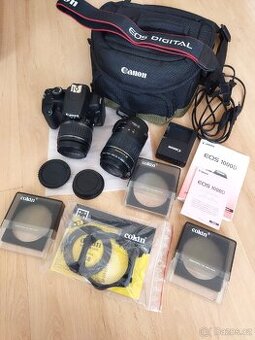 CANON EOS 1000D - 2X OBJEKTIV - PŘÍSLUŠENSTVÍ