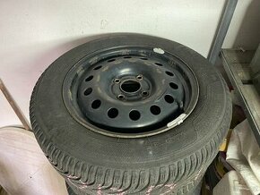 Plechové disky R15 4x108, Kleber 195/60 R15 - 1