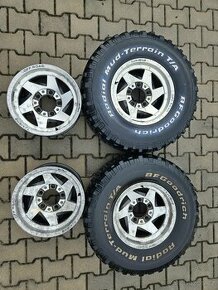 5x139,7 15 7J ET -10 Melber Offroad alu kola + 2x pneu AT