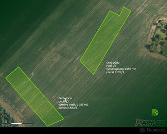 Prodej pole KU Krásná ves parcely č. 533/3 a 531/4