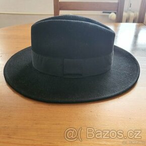 Prodám talský pánský černý vlněný klobouk vel. 58 - 1