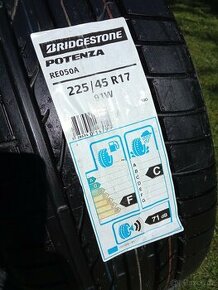 1 kus nové letní pneumatiky Bridgestone 225/45/17