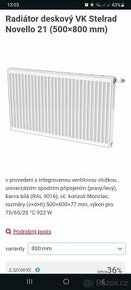 Radiator deskový