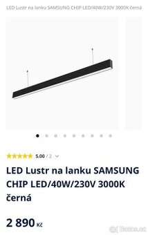 LED lustr na lanku Samsung