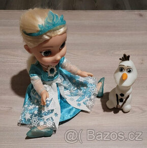 zpívající panenka Elsa 35cm + Olaf 15cm Frozen