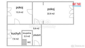 Prodej bytu 2+1, 54 m², Praha, ul. Zelenečská - Hloubětín