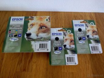 Originál EPSON T1285 + T1281 inkoustové náplně - nové