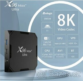 Prodám TV box, multimediální, X96 MAX Plus Ultra 4GB 32GB