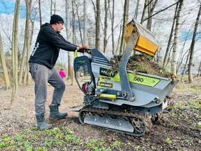 Minidumper pasovy 500kg písek sterch suť hlinu