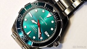 Certna DS Action Diver Powermatic 80 pruměr 43 mm zelené