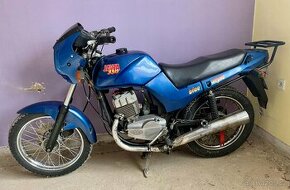 Jawa 350/640 modrá metalíza, český TP k motorce