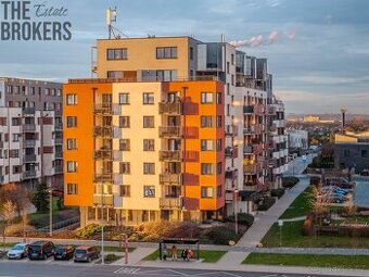 Prodej bytu 2+kk, 54,3 m2, balkon, garážové stání, novostavb - 1