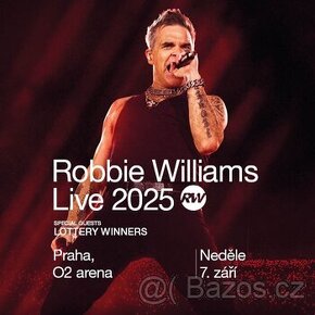 ROBBIE WILLIAMS 7.9.2025 PRAHA O2 2x STÁNÍ U PÓDIA