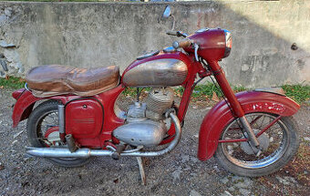 Jawa-ČZ 250/353 kývačka půlbuben mezityp r. 1955