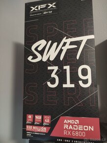 XFX Speedster SWFT 319 AMD Radeon RX 6800 16gb - výměna