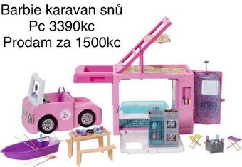 Barbie karavan snů a panenky