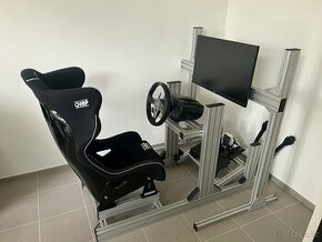 Hliníkový závodni simulator sim rig Fanatec CSL