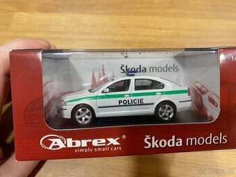 Škoda Octavia 2 - Policie, ABREX model, 1:43, nový - 1