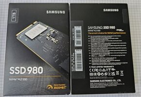 SSD 1TB Samsung 980 M.2 NVME - nové zabalené