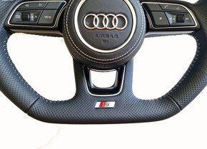 Audi RS volant s RS kovovými pádly + kožený airbag