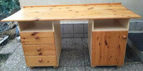 Dřevěný psací stůl - masiv 150x62x75 - MŮŽU DOVÉZT