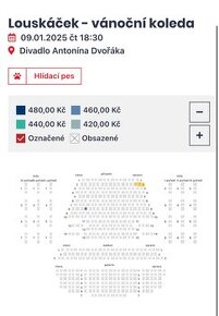 Divadelní vstupenka na představení Louskáček Ostrava