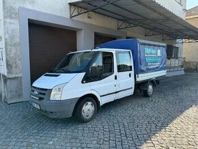 Ford Transit valník - plachta, klima, po servisu, 6 míst