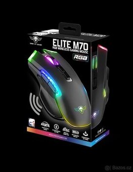 Bezdrátová herní myš Elite M70 Black od SPIRIT OF GAMER