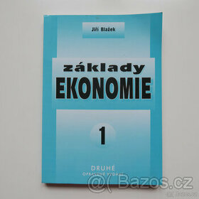 Základy ekonomie 1 - Jiří Blažek