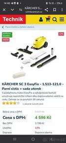 Parní čistič Kärcher SC 3 EasyFix