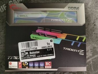 G.SKILL 16GB KIT DDR4 3200MHz CL16 Trident Z RGB