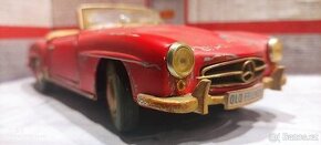 Mercedes 190 sl dirty vintage diorama 1:18 - 1