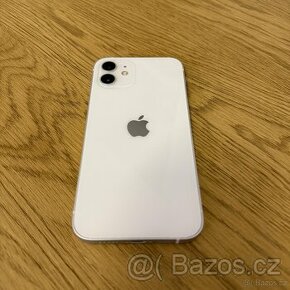 iPhone 12 64GB bílý, bez škrábance, 12 měsíců záruka