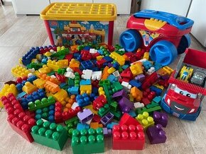 Megablocks -,kostky, vozík, auto