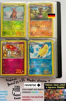 Kusové karty TCG Pokémon STARÉ 5-10LET (ORIGINÁL)