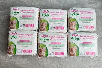 Dětské pleny Love & Green vel. 1 (2-5 kg)