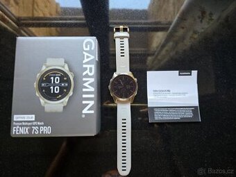 Hodinky Garmin Fenix 7S PRO Sapphire Solar Soft Gold / Light