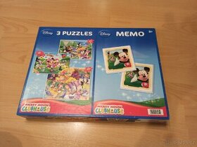 Puzzle a pexeso Disney Mickeyho klubík - 1