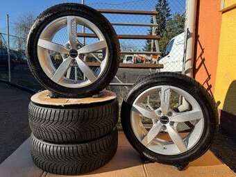 Zimní alu sada 5x108 r17 Borbet + pneu 215/50/17 TOP STAV