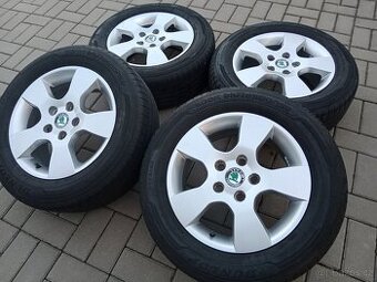 alu kola 5x112 r15 Škoda Octavia II. letní pneu 205/60/15 - 1