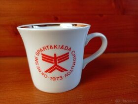 Keramický hrnek - Spartakiáda Chomutov 1975