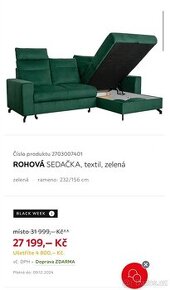 Rohová sedačka v super stavu – za skvělou cenu