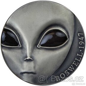 70th Anniversary of Roswell Incident UFO 3 oz - vzácná