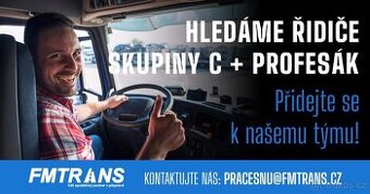 Hledáme řidiče skupiny C + profesák aktuálně