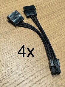 4ks EVGA redukce MOLEX - PCI-E 6-pin (NOVÉ) - 1